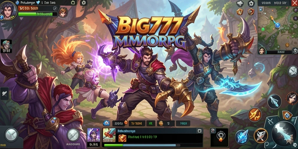Tampilan gameplay <strong>BIG777</strong> yang memukau dalam aksi permainan MMORPG.