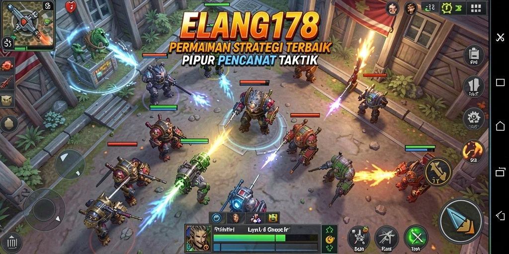 Tampilan utama gameplay ELANG178 dengan taktik yang mendebarkan.
