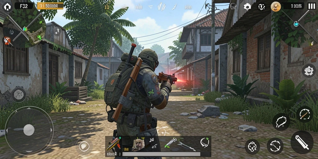 Screenshot gameplay F32 menampilkan simulasi interaktif yang menawan.