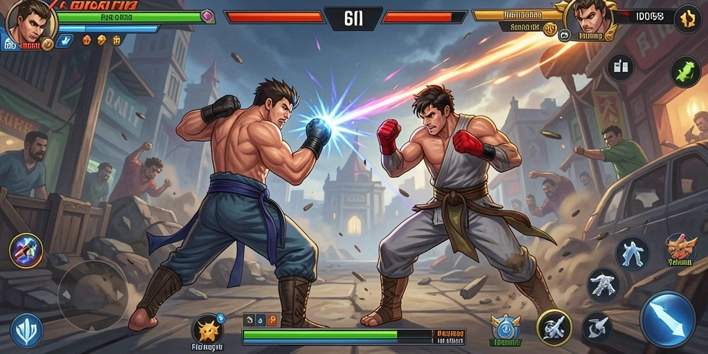 Gameplay seru pertarungan karakter di ID098.