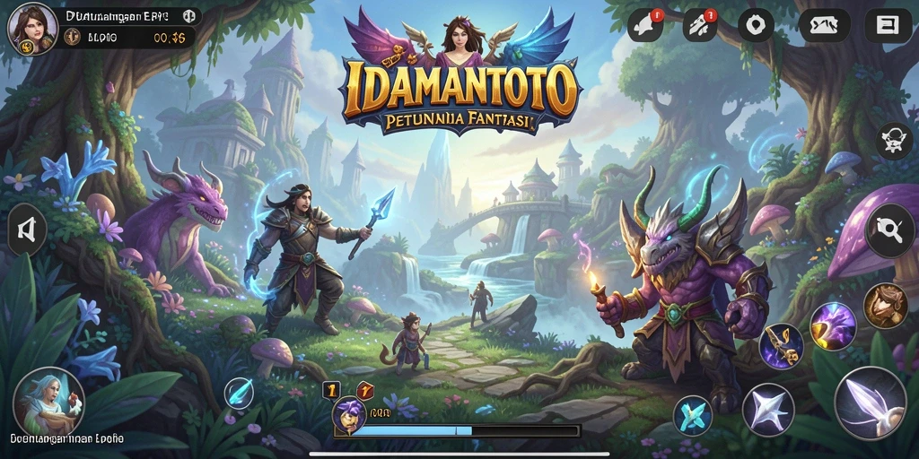 Screenshot gameplay <strong>IDAMANTOTO</strong> dengan aksi pertempuran yang intens.