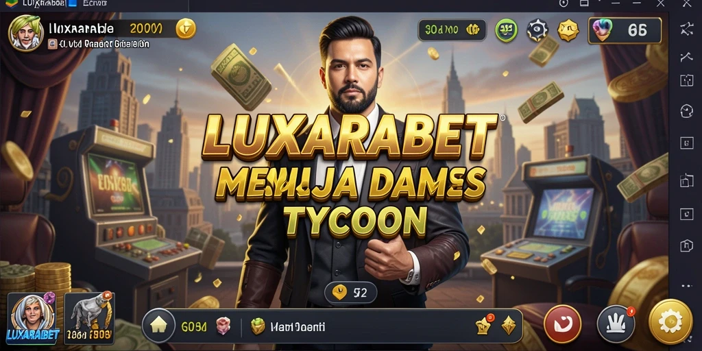 Tampilan gameplay LUXARABET menampilkan manajemen bisnis yang mendebarkan.