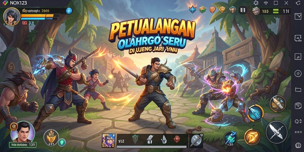 Gameplay seru dari NOX123 menampilkan berbagai olahraga menarik.