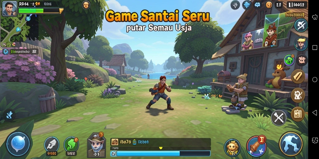 Screenshot gameplay RR44 yang menunjukkan keseruan permainan Casual.