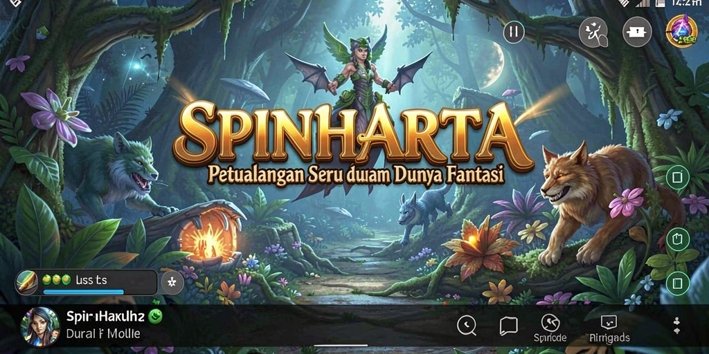 Tampilan gameplay SPINHARTA yang menegangkan dan seru di dunia RPG.