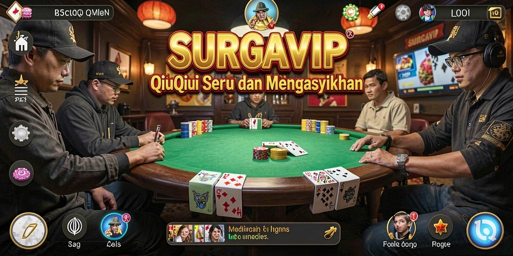 Tampilan Screenshot Gameplay QiuQiu SURGAVIP yang Seru.