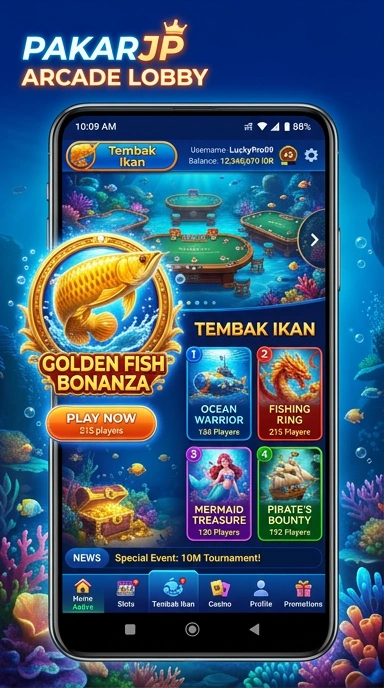 Tampilan antarmuka pengguna di pakarjp yang intuitif dan menarik.